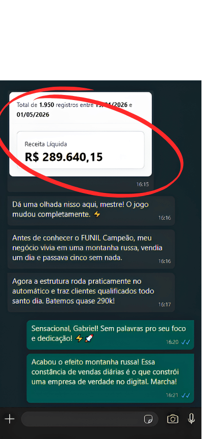 Depoimento — R$ 289.640,15